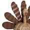 Glitzhome® 12" Wood & Metal Turkey Tabletop Accent